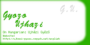 gyozo ujhazi business card