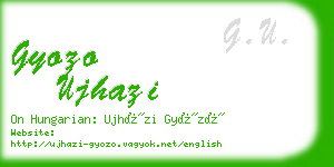 gyozo ujhazi business card